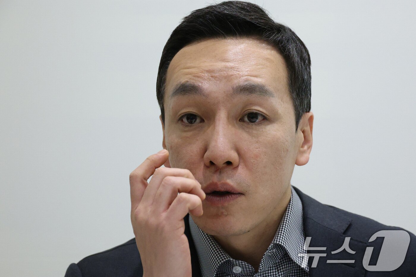 본문 이미지 - 김민수 국민의힘 최고위원이 뉴스1과 인터뷰를 진행하고 있다. 2025.12.26/뉴스1 ⓒ News1 신웅수 기자