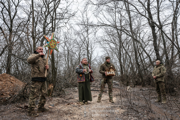 [포토] 우크라이나 최전선의 크리스마스