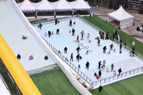 송파구 하하호호 눈썰매장 개장