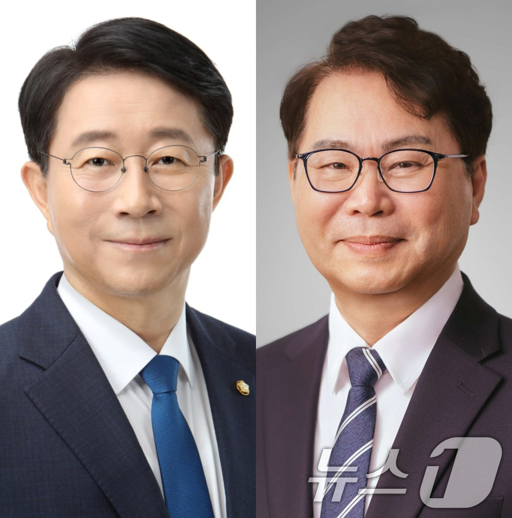 (서울=뉴스1) 김진환 기자 = 대통령실은 28일 이재명 대통령이 정무특별보좌관에 더불어민주당 조정식 의원과 이한주 경제·인문사회연구원 이사장(오른쪽)을 임명했다고 밝혔다. (대통 …