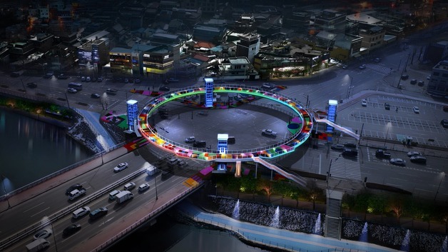 춘천시, 원형육교로 '관광벨트 완성'…내년 2월 준공