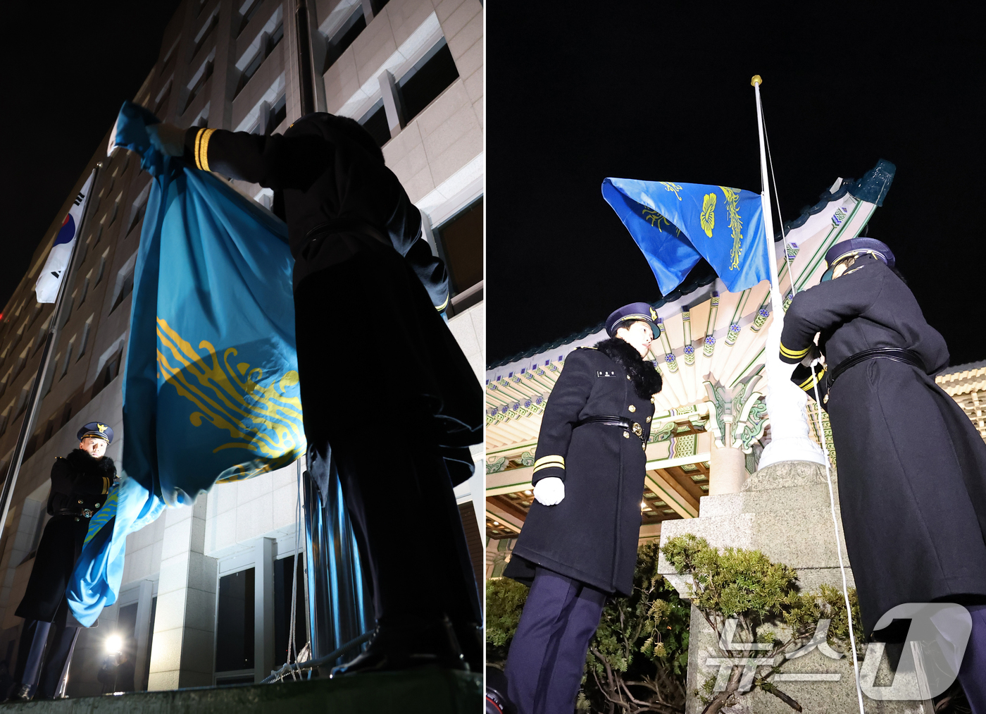 (서울=뉴스1) 허경 기자 = 청와대 시대가 29일부터 다시 열렸다. 지난 2022년 5월 윤석열 정부가 대통령 집무실을 용산으로 옮긴 지 약 3년 7개월 만이다.사진은 이날 자정 …