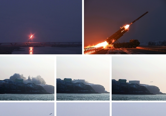 김정은, 전략순항미사일 발사훈련 참관…"전략무기 신뢰성 점검"