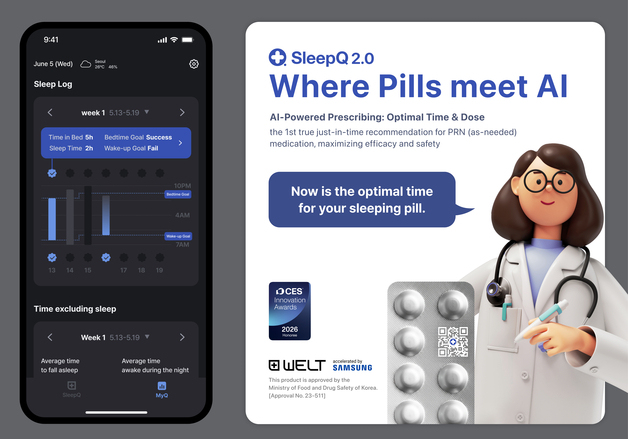 웰트, 美 CES서 'AI 융합의약품' 분야 AI 혁신상 수상