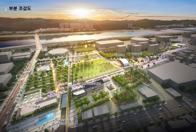 옛 안동역 부지에 산책로·지하주차장·남북 연결도로 조성