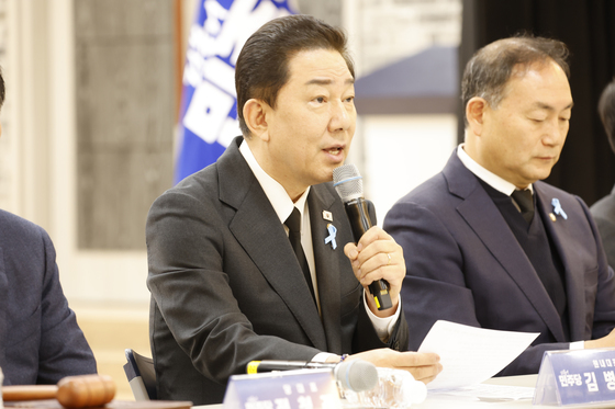 무안서 모두발언하는 김병기 원내대표