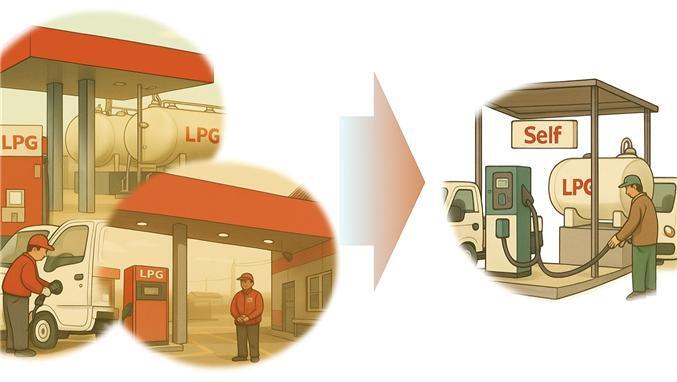 본문 이미지 - LPG 셀프 간이충전소 사업모델 개념도(대한상공회의소 제공)