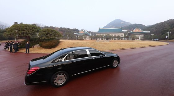 청와대 첫 출근하는 이재명 대통령