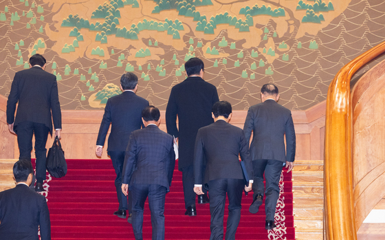 청와대 첫 출근하는 이재명 대통령