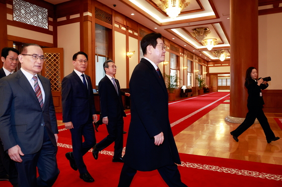 이재명 대통령, 청와대 첫 출근