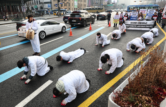 '청와대 비정규직 고용보장을 촉구하며'
