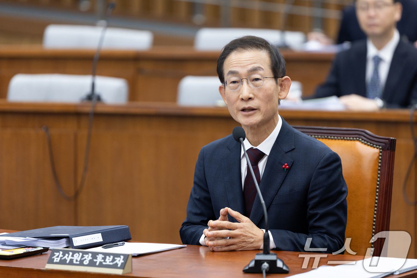 (서울=뉴스1) 이승배 기자 = 김호철 감사원장 후보자가 29일 서울 여의도 국회에서 열린 인사청문특별위원회에 출석해 의원 질의에 답변하고 있다. 2025.12.29/뉴스1