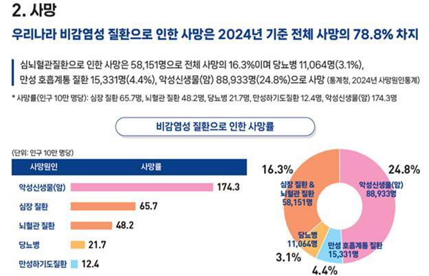 사망원인 1위 '만성질환'…진료비 90조원 돌파, 개인도 국가도 부담↑