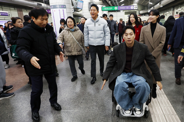 오세훈 시장, 교통약자들과 함께