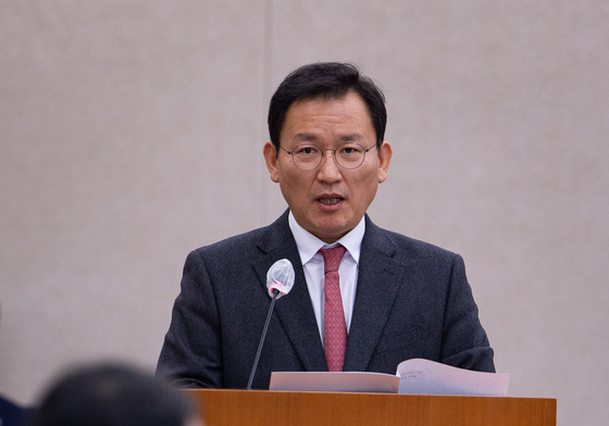 활동보고하는 김형동 제도개선소위원장