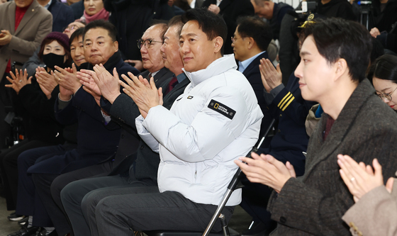 지하철 1역사 1동선 확보 기념행사 참석한 오세훈 시장