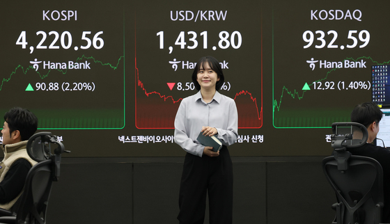 코스피, 폐장일 하루 앞두고 4220선 회복