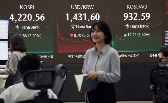 코스피, 폐장일 하루 앞두고 4220선 회복