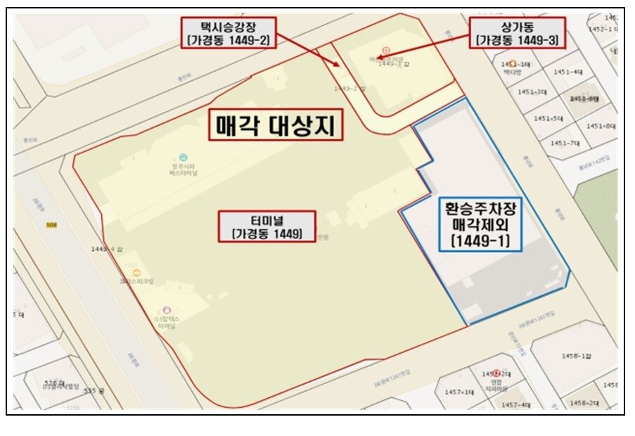본문 이미지 - 청주시외버스터미널 매각 계획안./뉴스1