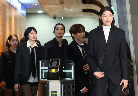 원더독스 팀과 연예대상 대상 참석한 김연경