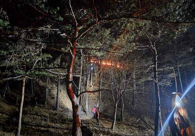 강원 고성 거진읍 화포리 산불 1시간 25분만에 진화