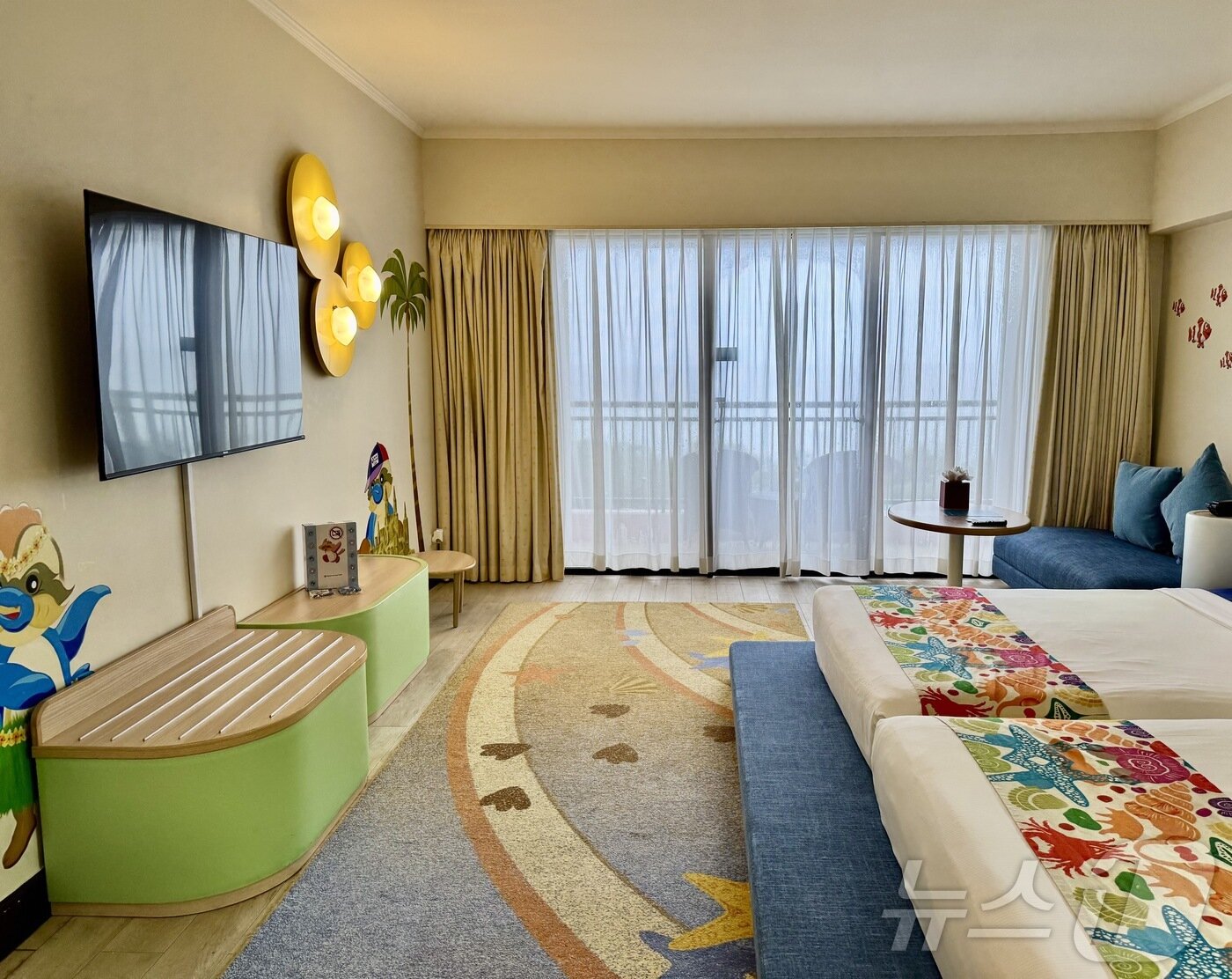 본문 이미지 - PIC 괌 내 시헤키룸 내부 ⓒ News1 이민주 기자