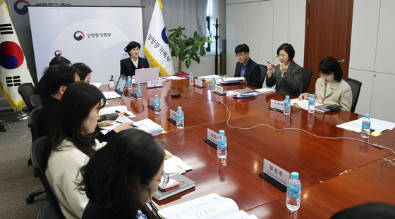 여성폭력방지위원회의 참석한 원민경 장관