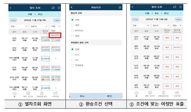 코레일, 단체승차권 온라인 발권 확대…좌석 변경도 손쉽게