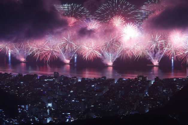 브라질 리우데자네이루 새해 행사 250만명 운집…"세계 최대 기네스 기록"