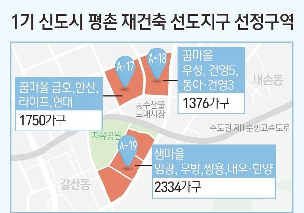 1기 신도시 평촌 재건축 선도지구 선정구역