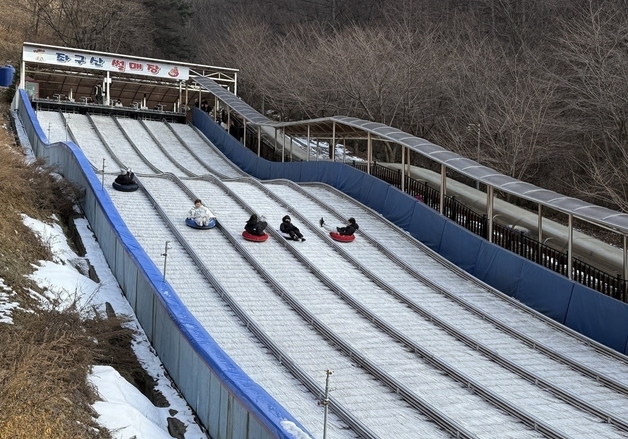 증평 좌구산 겨울 눈썰매장 1월10일 개장…82m 슬로프 6개 레인