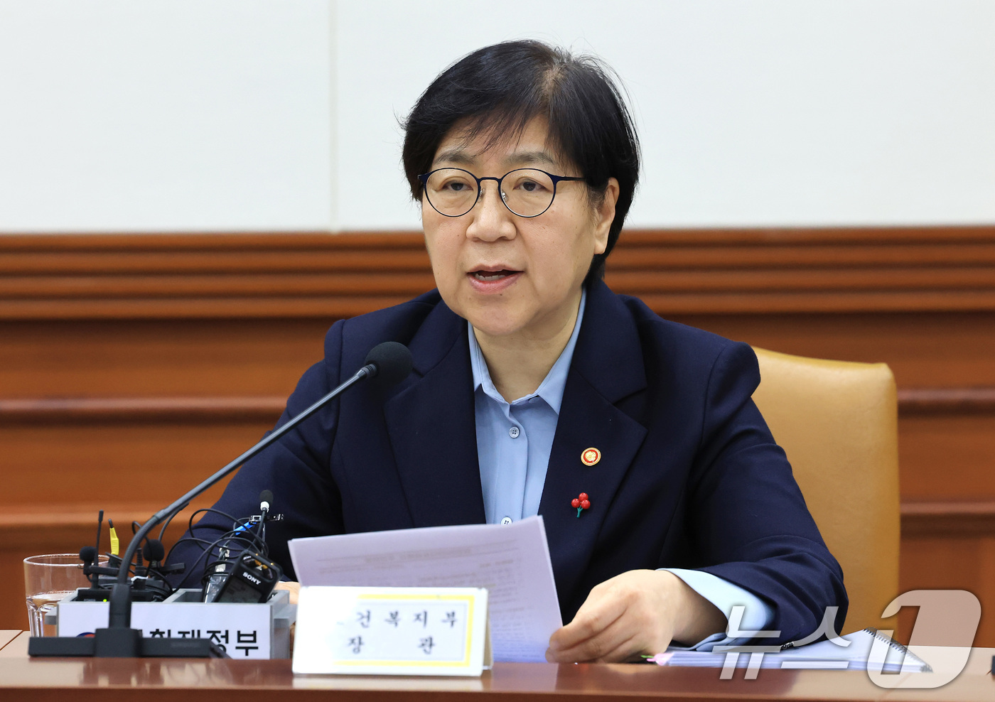 (서울=뉴스1) 임세영 기자 = 정은경 보건복지부 장관이 31일 서울 종로구 정부서울청사에서 열린 경제관계장관회의 겸 성장전략 TF에서 발언을 하고 있다. 2025.12.31/뉴스 …