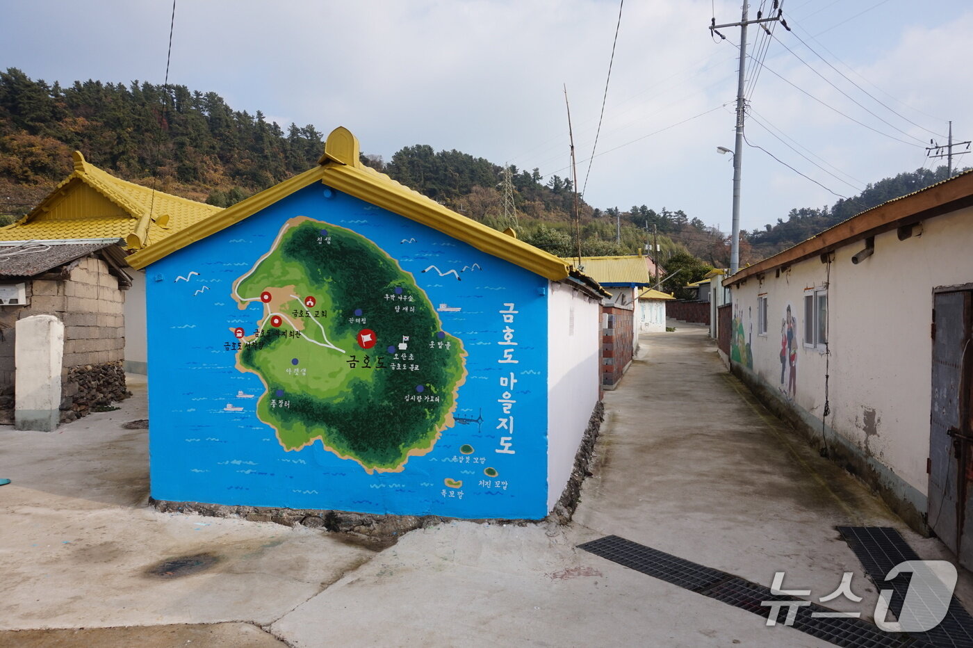 본문 이미지 - 금호마을지도 벽화. 2026.1.2뉴스1 ⓒ News1 조영석 기자