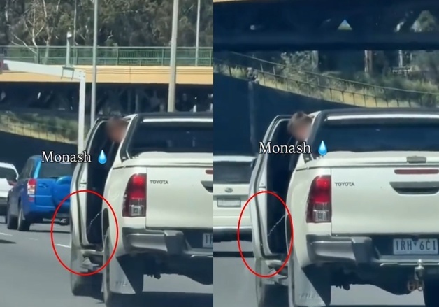 "달리는 차 안에서 몸 내밀고 소변…공중으로 흩날리자 '킥킥'"