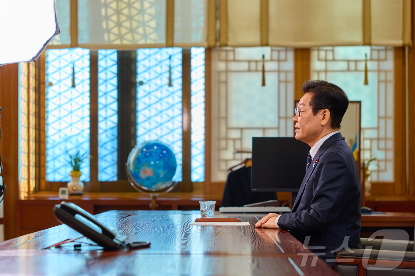 (서울=뉴스1) 허경 기자 = 이재명 대통령이 청와대에서 2026년 신년사를 발표하고 있다. (청와대 제공. 재판매 및 DB 금지)