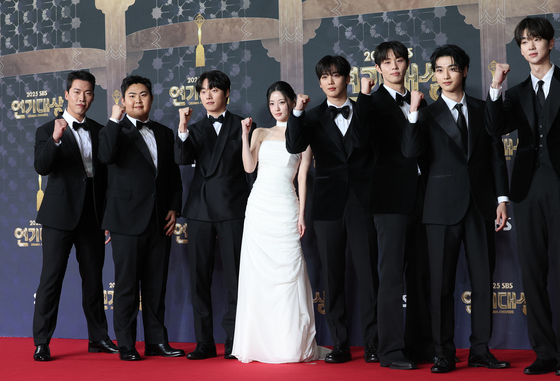 SBS 연기대상 참석한 '트라이' 팀