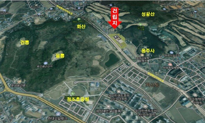 본문 이미지 - 건립지 위치도&#40;국가유산청 제공&#41;