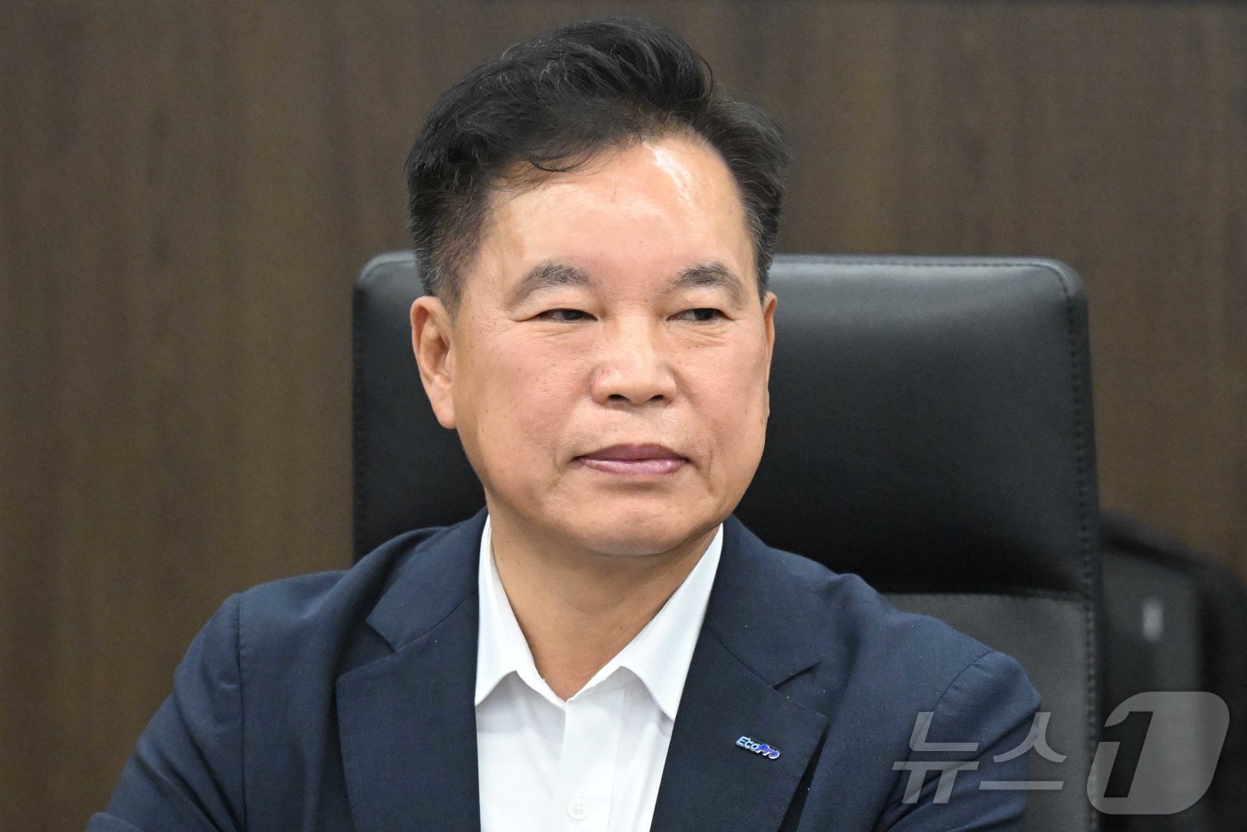 (서울=뉴스1) 박지혜 기자 = 김장우 에코프로비엠 경영대표가 4일 오후 서울 중구 대한상공회의소에서 열린 'M.AX 얼라이언스-국민성장펀드 연계 간담회'에 참석해 자리하고 있다. …