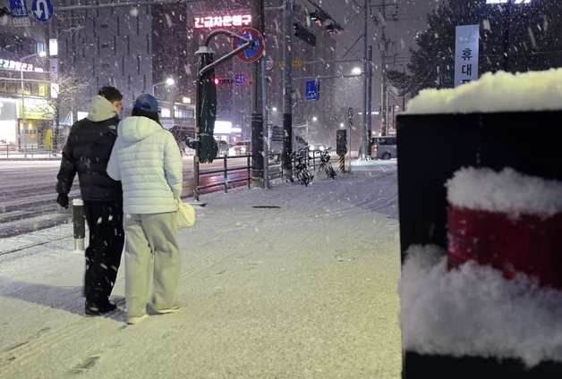 충남 천안에 대설주의보…밤새 5㎝ 이상 많은 눈 예보