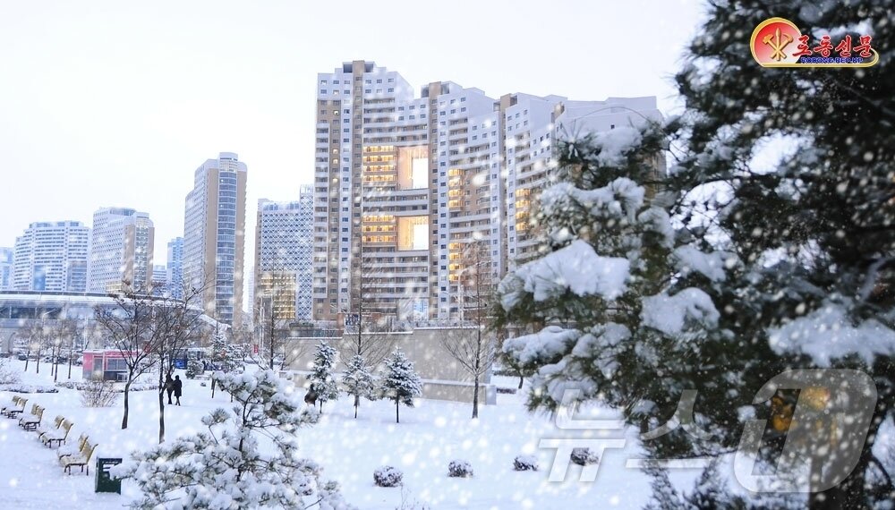 본문 이미지 - &#40;평양 노동신문=뉴스1&#41; = 북한 노동당 기관지 노동신문은 5일 수도 평양에 첫눈이 내렸다는 소식을 전했다. [국내에서만 사용가능. 재배포 금지. DB 금지. For Use Only in the Republic of Korea. Redistribution Prohibited] rodongphoto@news1.kr