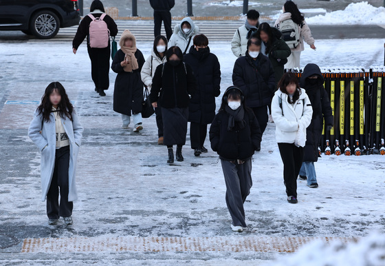 첫눈 뒤 찾아온 한파