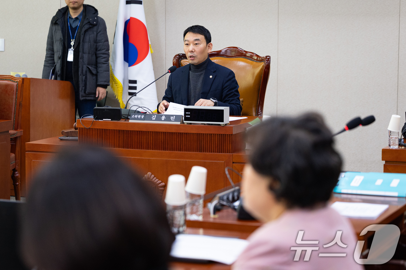 (서울=뉴스1) 유승관 기자 = 김용민 국회 법제사법위원회 법안심사제1소위원장이 5일 서울 여의도 국회에서 열린 제429회 국회(정기회) 법제사법위원회 제9차 법안심사제1소위원회에 …