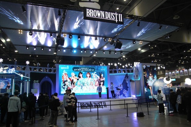 AGF 2025 현장에 설치된 네오위즈 부스