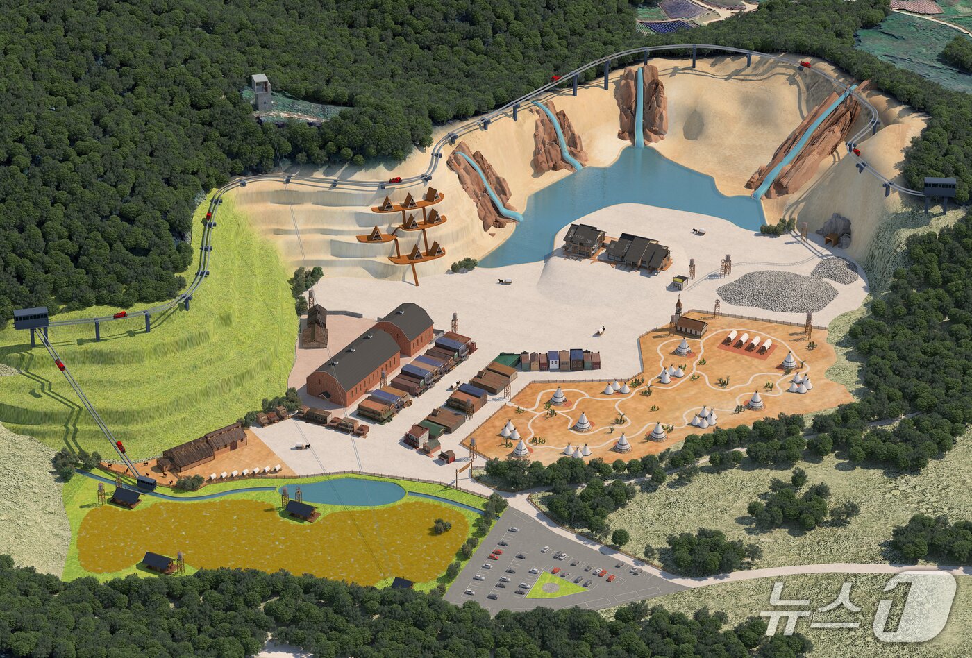 본문 이미지 - 전북 창군이 성송면 암치 석산을 지역의 새로운 관광거점으로 육성하기 위해 4개 기업과 함께 소규모 관광단지로 조성한다. 사진은 조감도.&#40;고창군제공, 재판매 및 DB금지&#41;2025.12.5/뉴스1