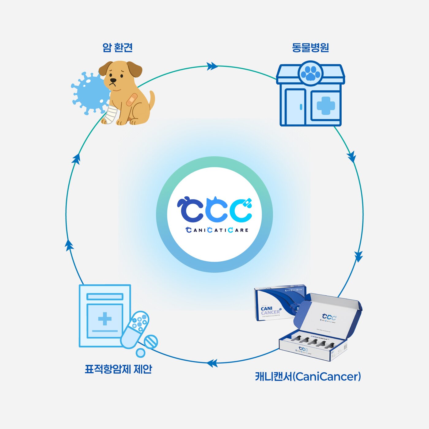 본문 이미지 - 캐니캐티케어의 맞춤형 표적항암제 추천기술 캐니캔서는 반려견의 주요 7가지 악성암에서 나타나는 돌연변이를 분석해 최적의 항암제를 24시간 내 제안하는 서비스다&#40;업체 제공&#41;. ⓒ 뉴스1