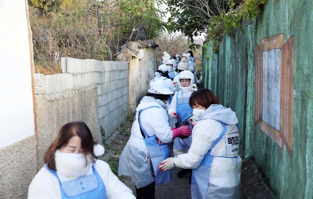 트로트가수 박지현 팬카페, 장흥군에 연탄 3500장 기탁