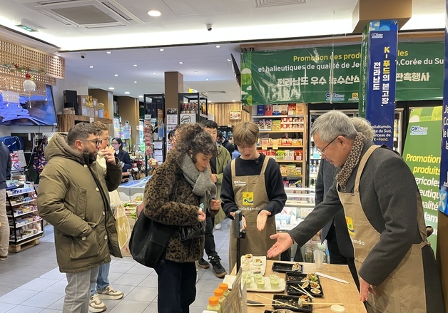 전남도, 전남 김으로 싼 김밥·보성산 말차라테 파리서 판촉전