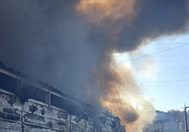 칠곡 왜관읍 섬유공장서 화재