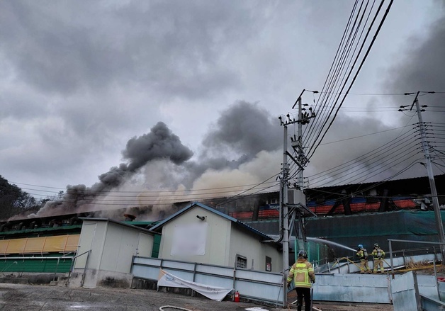 횡성 돈사서 화재…돼지 700마리 폐사 등 3억 상당 피해