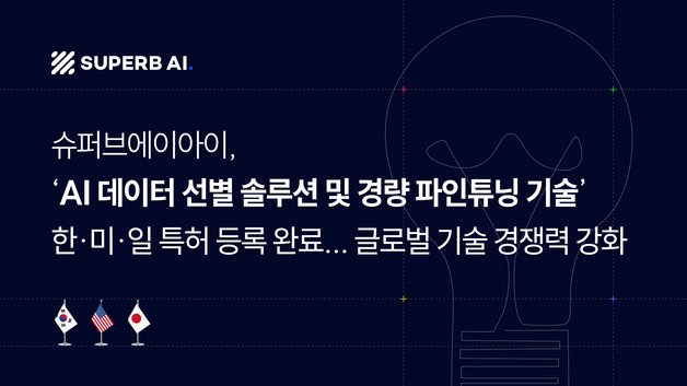 슈퍼브에이아이 'AI 데이터 선발·경량화 기술' 한·미·일 특허 등록